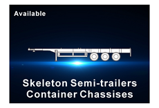 Skeleton Semi Trailer.